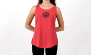 Loose Soft Vintage Style Women's Tank Tops Om Red