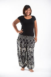 Plus Size Imperial Elephant Women's Elephant Pants in Black