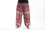 Plus Size Imperial Elephant Women's Elephant Pants in Red